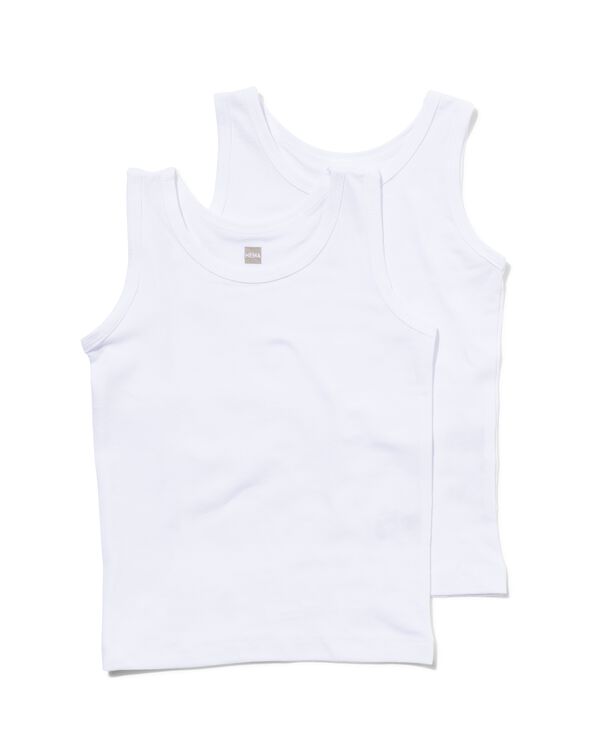 2 d&eacute;bardeurs gar&ccedil;on blanc blanc - 19280998WHITE - HEMA