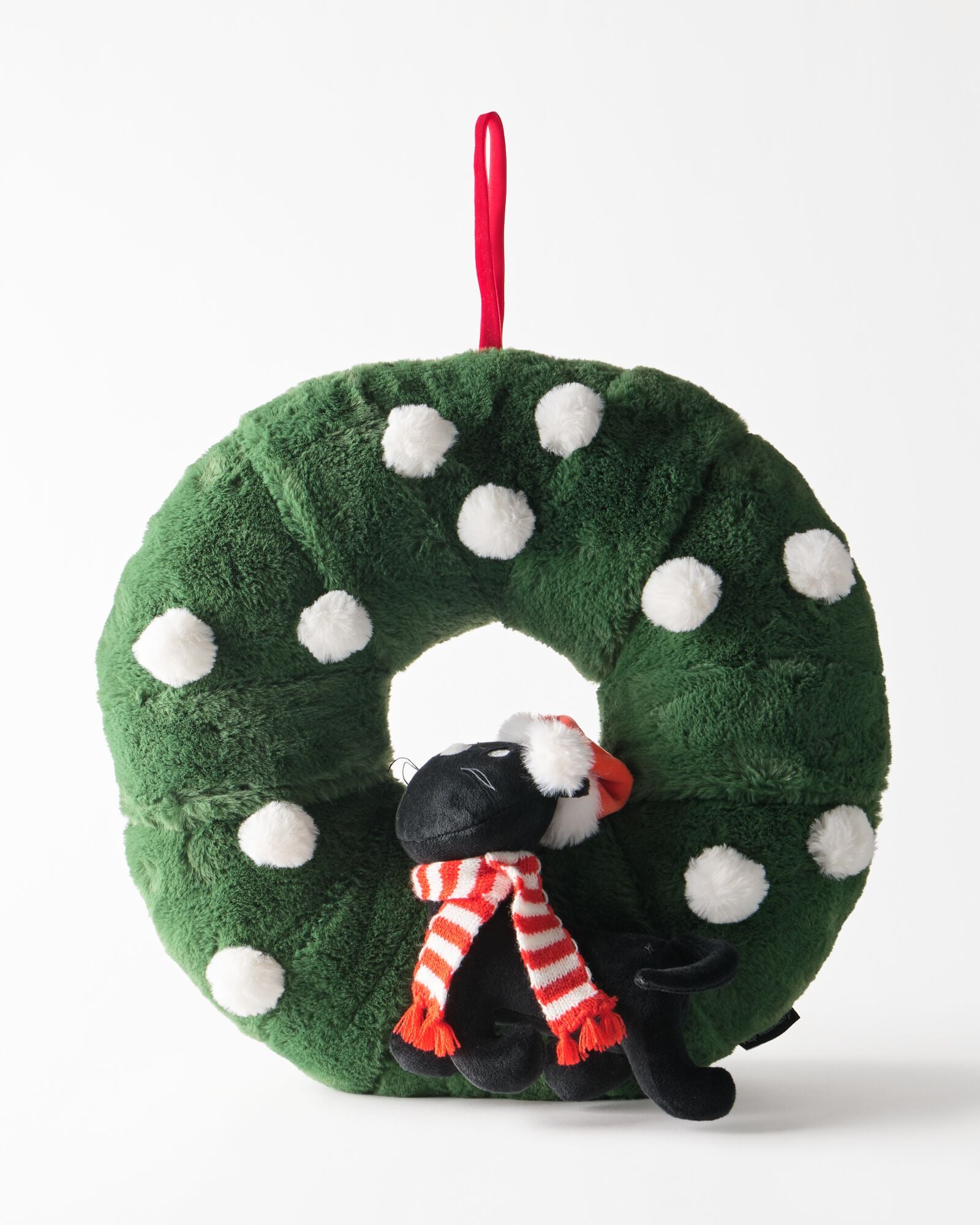 couronne de No&euml;l Takkie et Siepie ⌀40 cm peluche - 25101085 - HEMA
