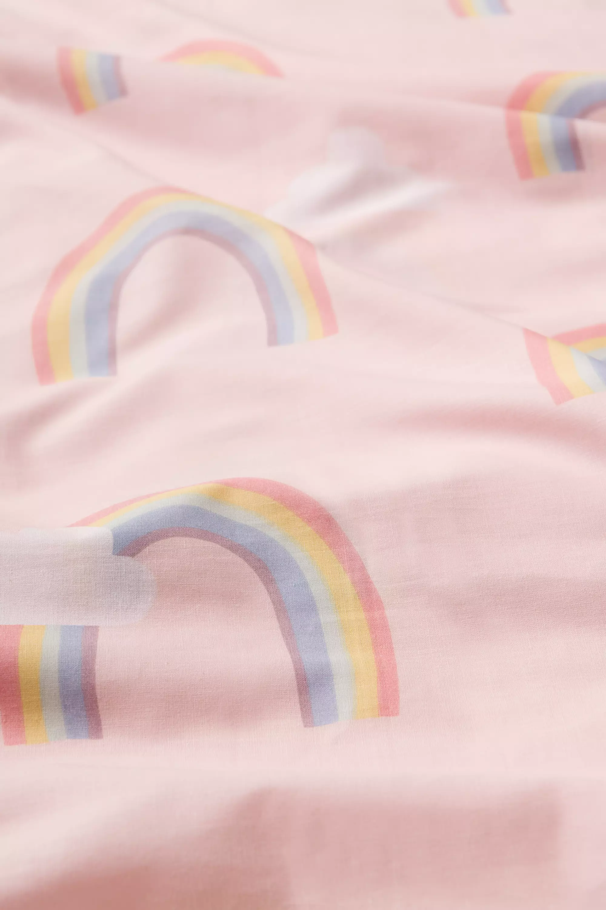 Kleinkind-Bettbezug 120 × 150 cm weiche Baumwolle Regenbogen