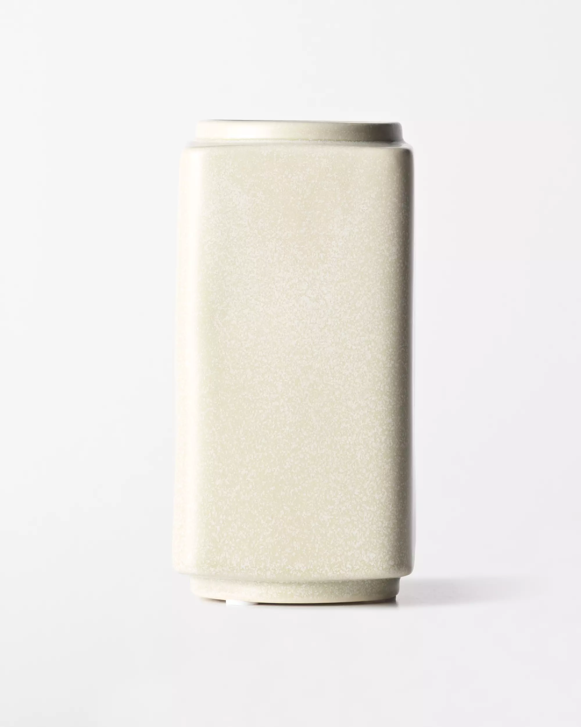 vase ⌀9x18 cm Kub céramique blanc