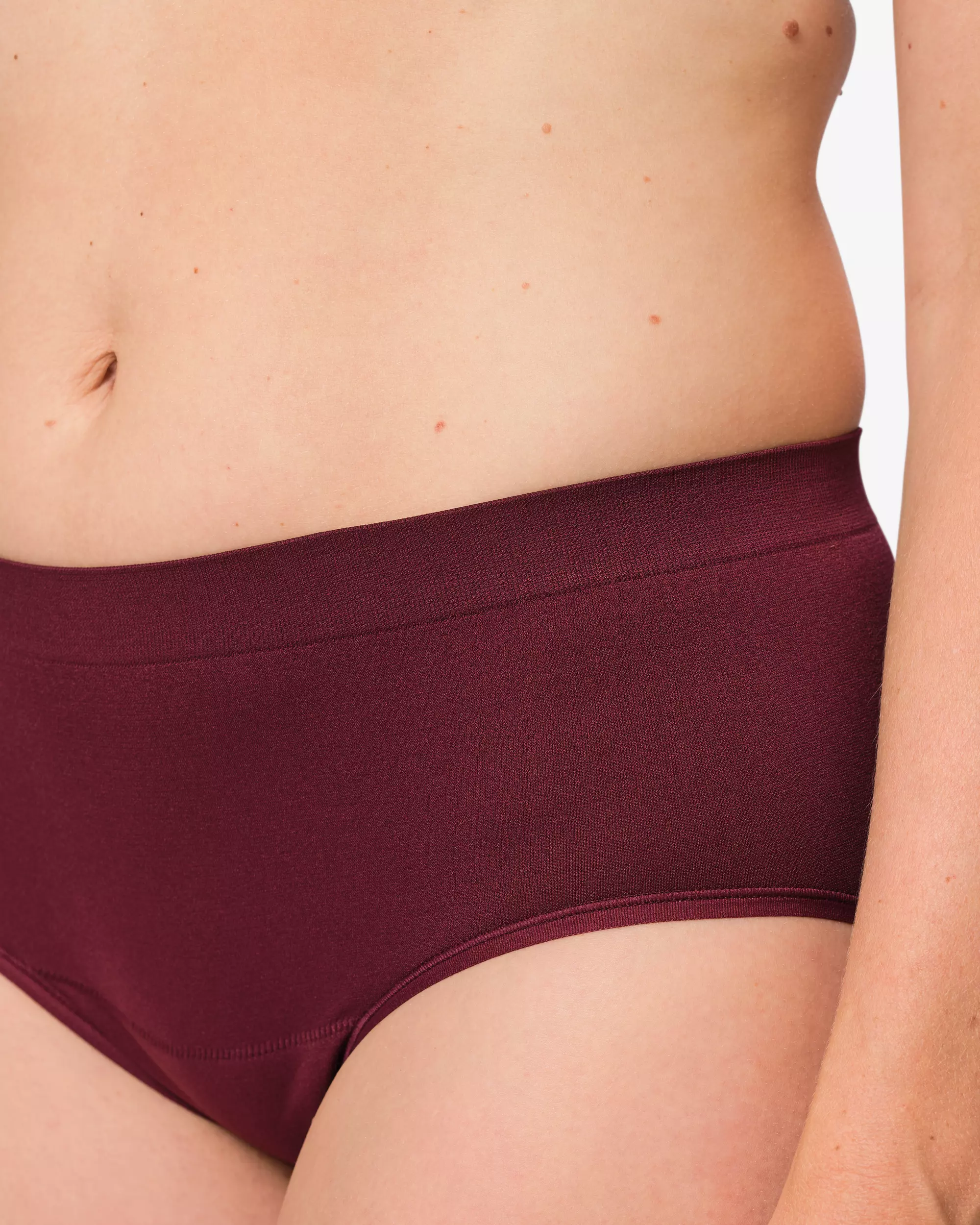 culotte hipster menstruelle sans coutures absorption légère