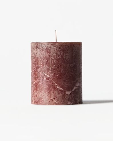 bougie rustique &Oslash;7x8cm marron fonc&eacute; marron fonc&eacute; 7 x 8 - 13504068 - HEMA