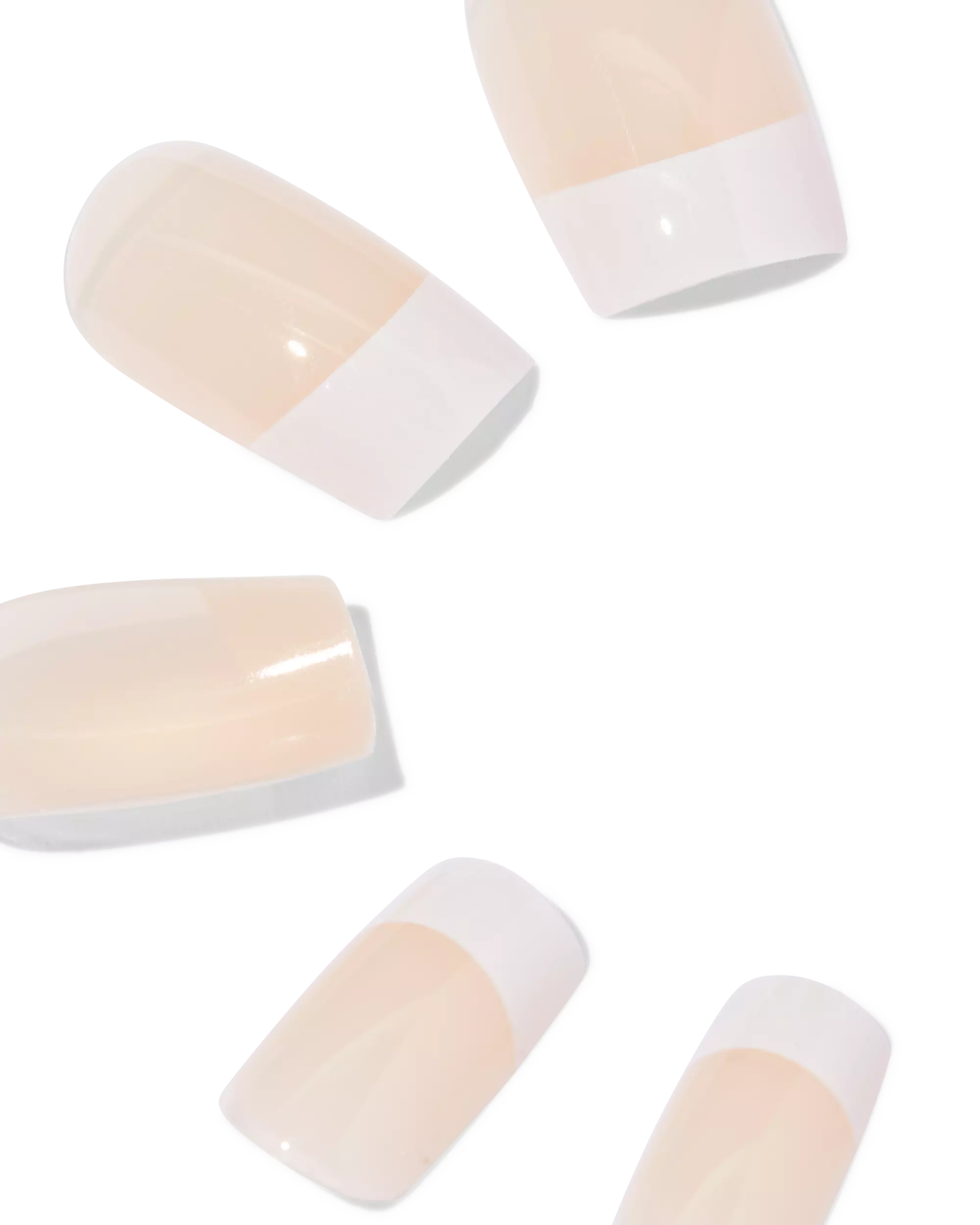 ongles artificiels réutilisables manucure française - 24 pièces