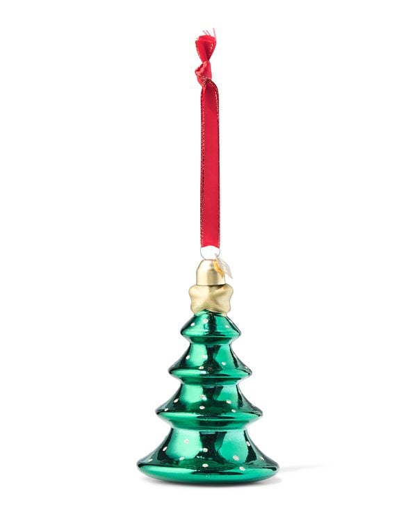 kersthanger 11.7cm glas boom - 25102024 - HEMA