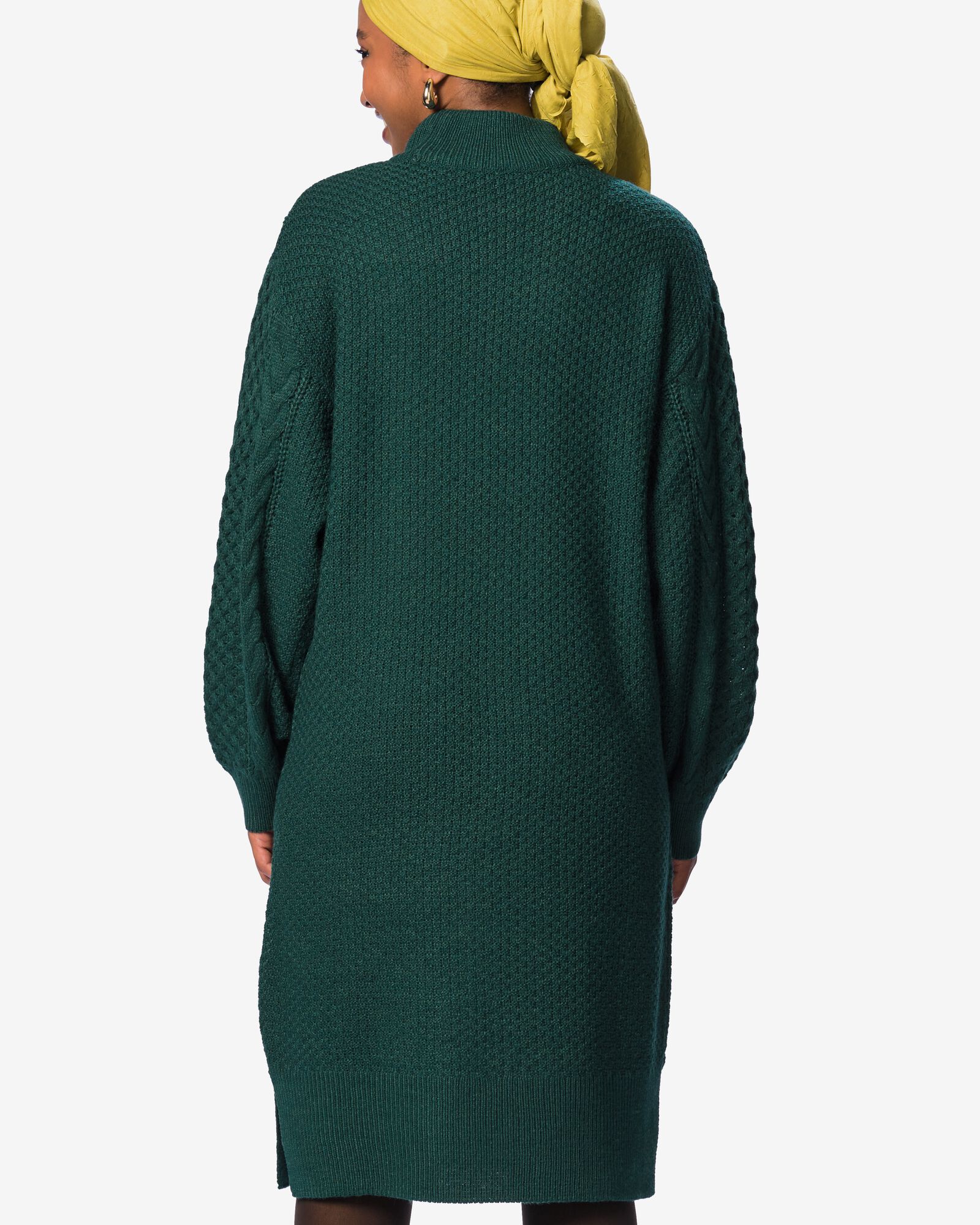 Damenkleid Zelda, Regular Fit, Zopfmuster  meergr&uuml;n meergr&uuml;n - 36214630SEAGREEN - HEMA