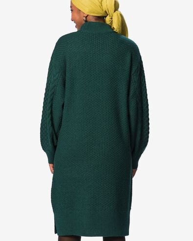 Damenkleid Zelda, Regular Fit, Zopfmuster  meergr&uuml;n meergr&uuml;n - 36214630SEAGREEN - HEMA