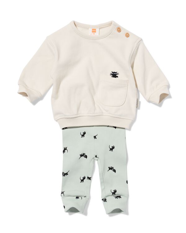 Takkie-Babybekleidungsset, eng anliegend, gerippt ecru ecru - 33455820ECRU - HEMA