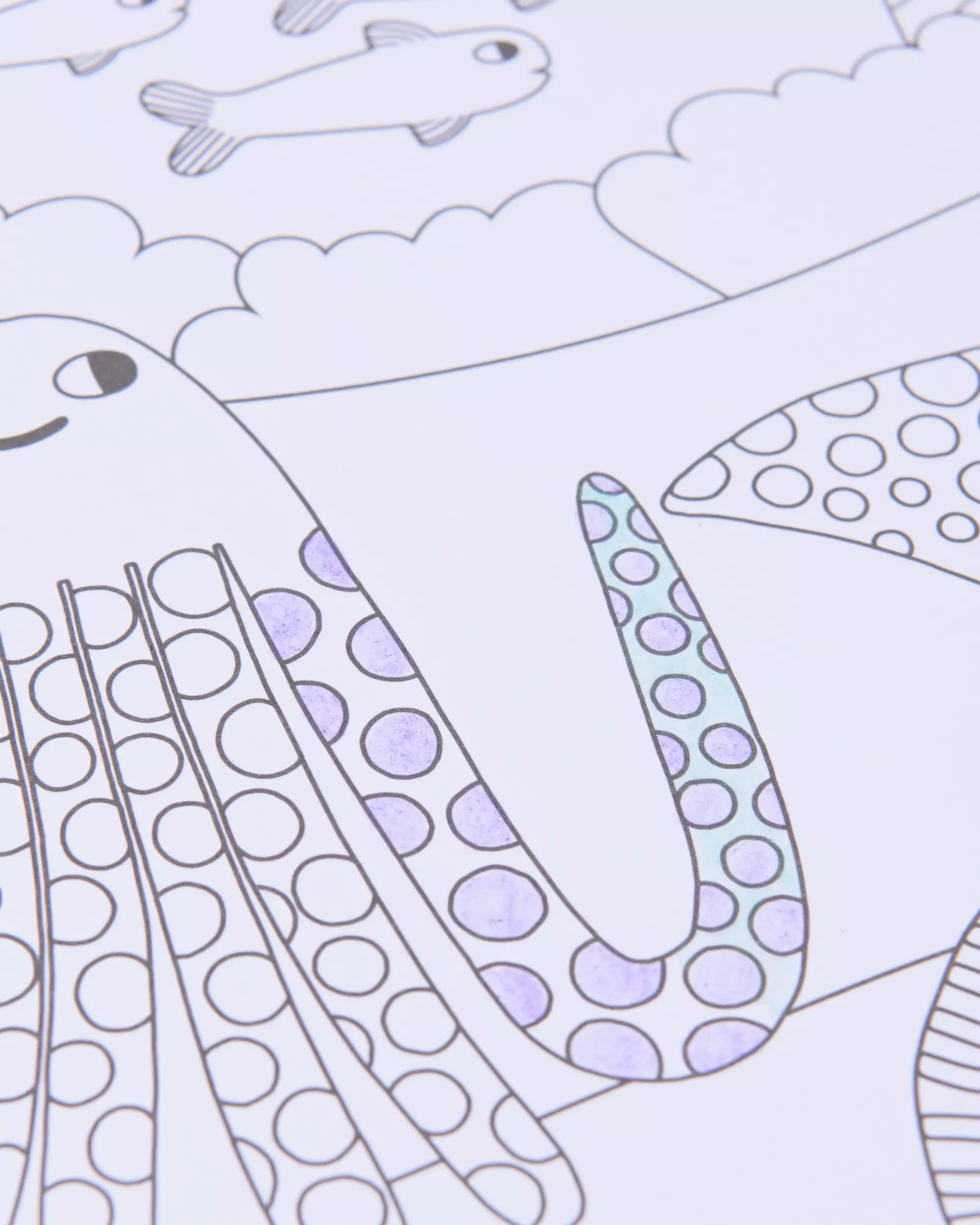 livre de coloriage A4 sous-marin