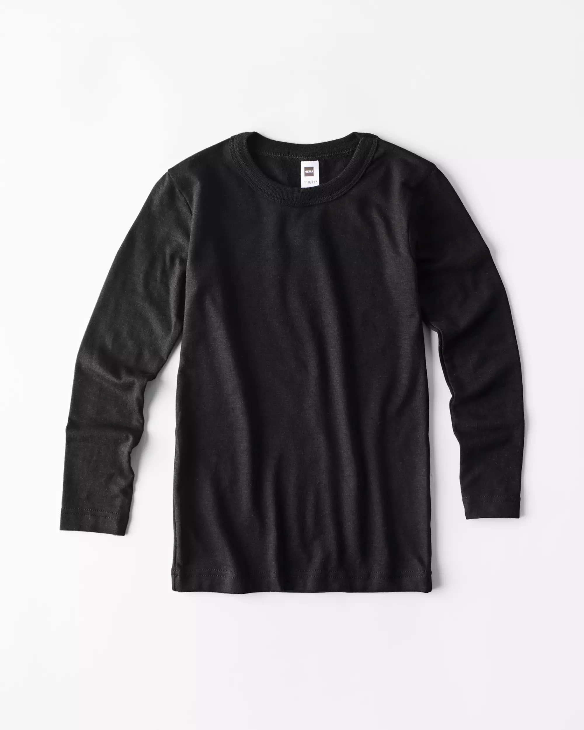 t-shirt thermique enfant manches longues col rond