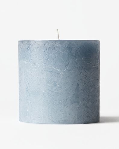 bougie rustique &Oslash;10x10 cm bleu clair bleu clair 10 x 10 - 13502921 - HEMA