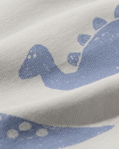 baby meegroeibody dino blauw blauw - 33303060BLUE - HEMA