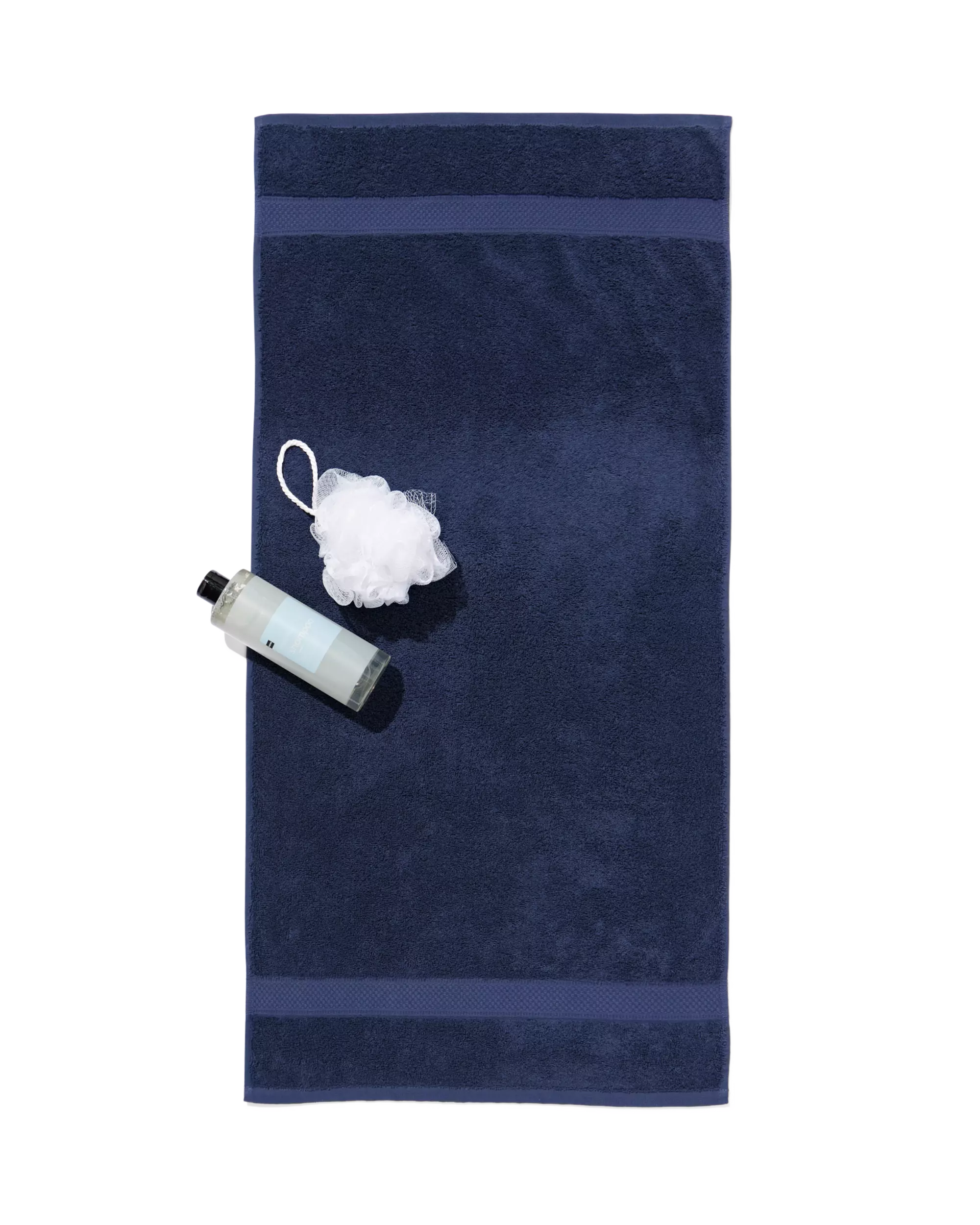serviette de bain 50x100 qualité épaisse bleu nuit