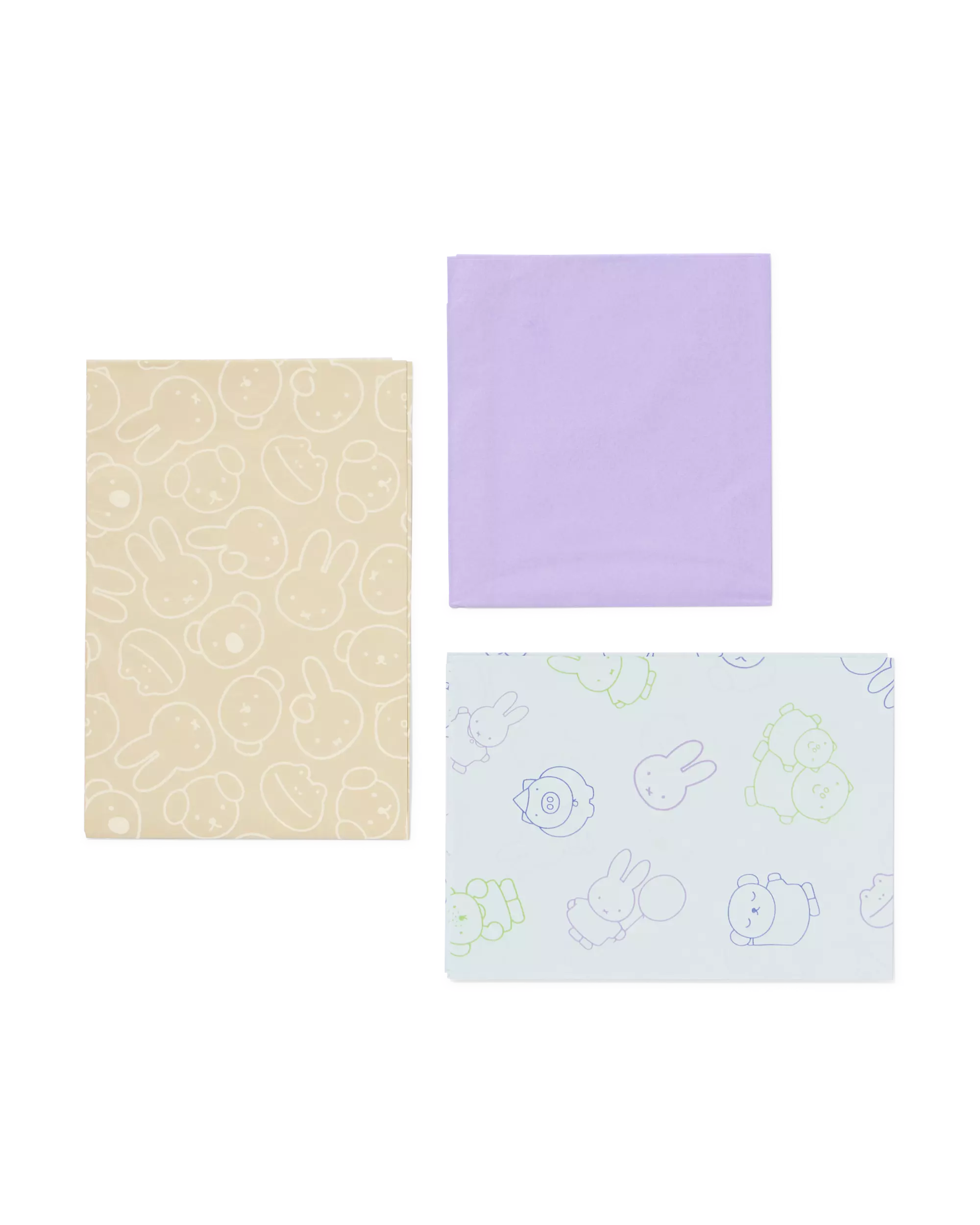 Miffy-Seidenpapier, 14,5 × 22,5 cm – 3 Stück