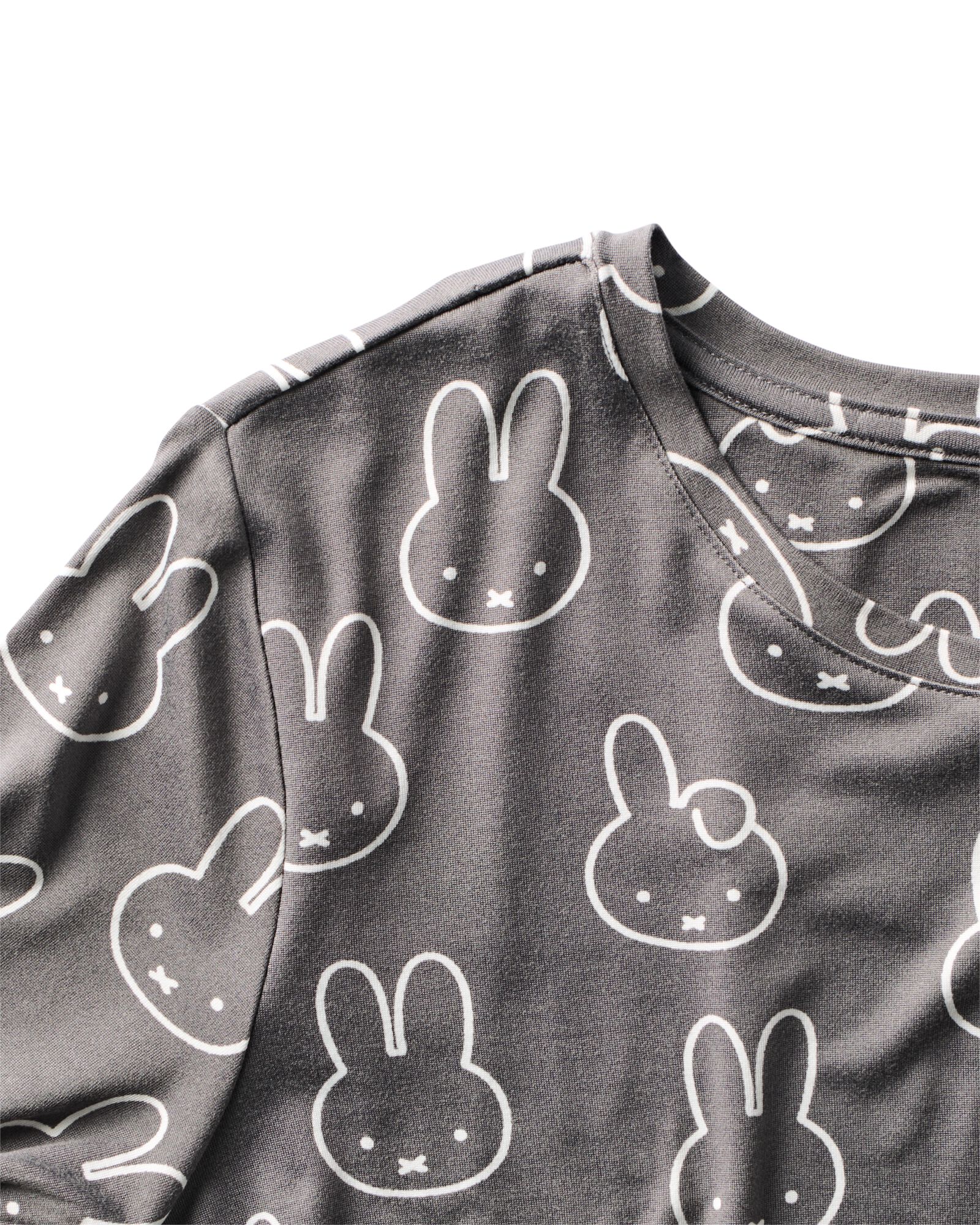 Miffy-Damennachthemd aus angerauter Mikrofaser dunkelgrau dunkelgrau - 23401838DARKGREY - HEMA