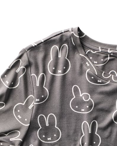 Miffy-Damennachthemd aus angerauter Mikrofaser dunkelgrau dunkelgrau - 23401838DARKGREY - HEMA