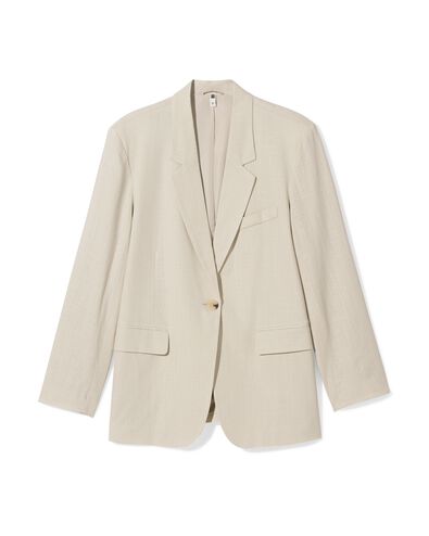 blazer femme Isla avec lin sable sable - 36219560SAND - HEMA