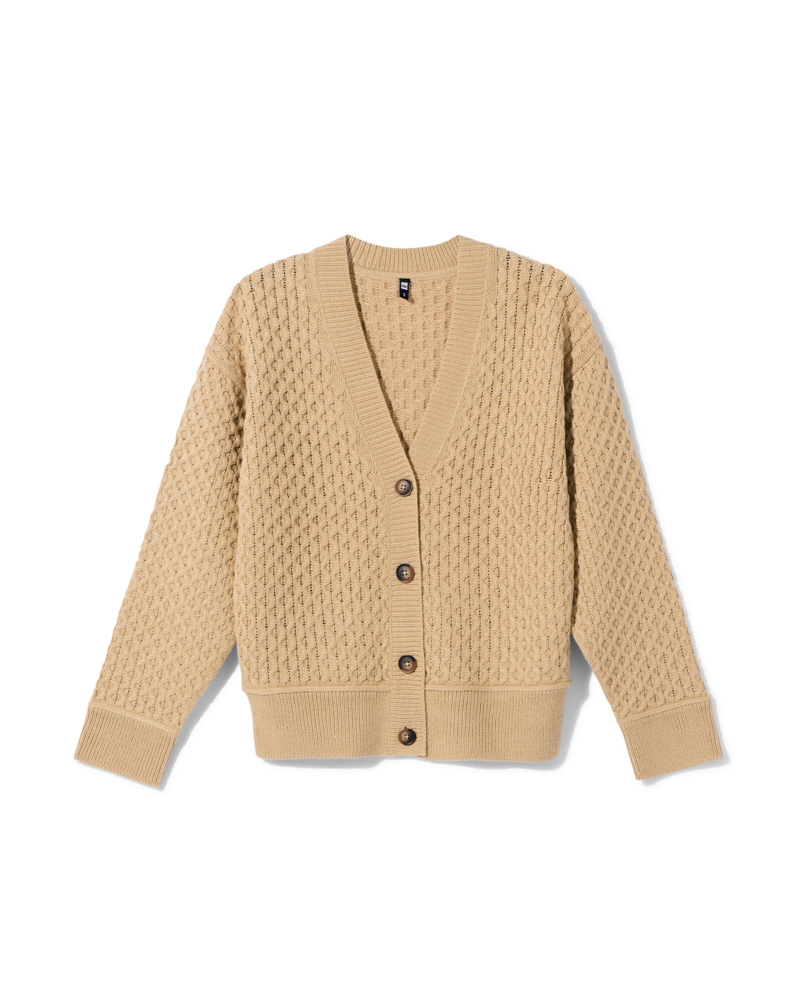 cardigan femme grosse maille beige beige - 36307360BEIGE - HEMA