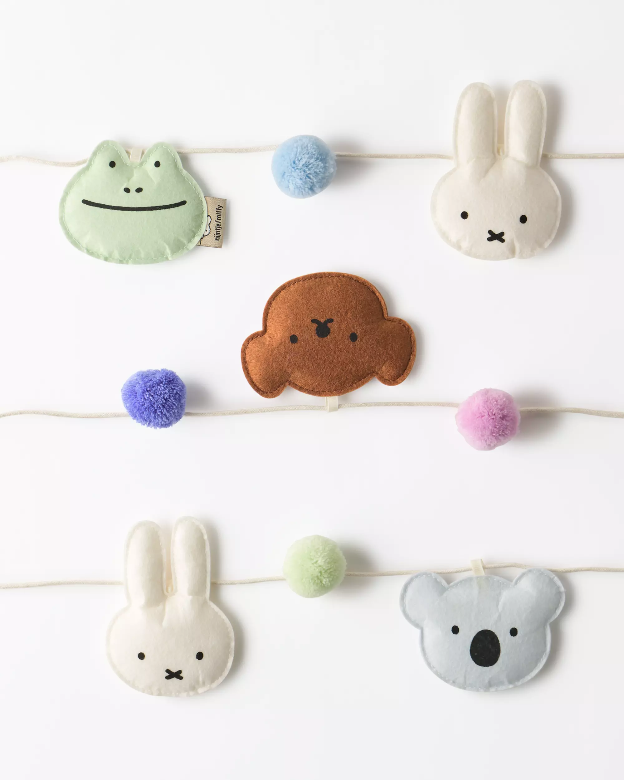 Miffy-Girlande, 2,7 m, Filz
