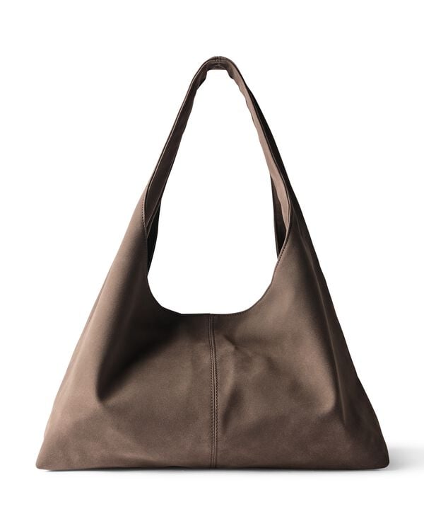 sac &agrave; bandouli&egrave;re femme 48 x 40 x 48 cm marron fonc&eacute; - 18762012 - HEMA