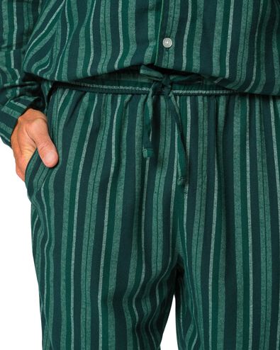 Herrenpyjama, gestreift dunkelblau dunkelblau - 23634450DARKBLUE - HEMA