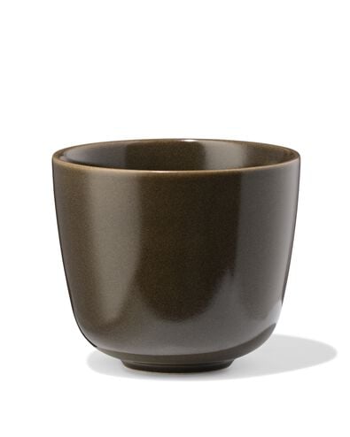 cappuccinomok 325ml Puur aardewerk donkerbruin - 80660326 - HEMA