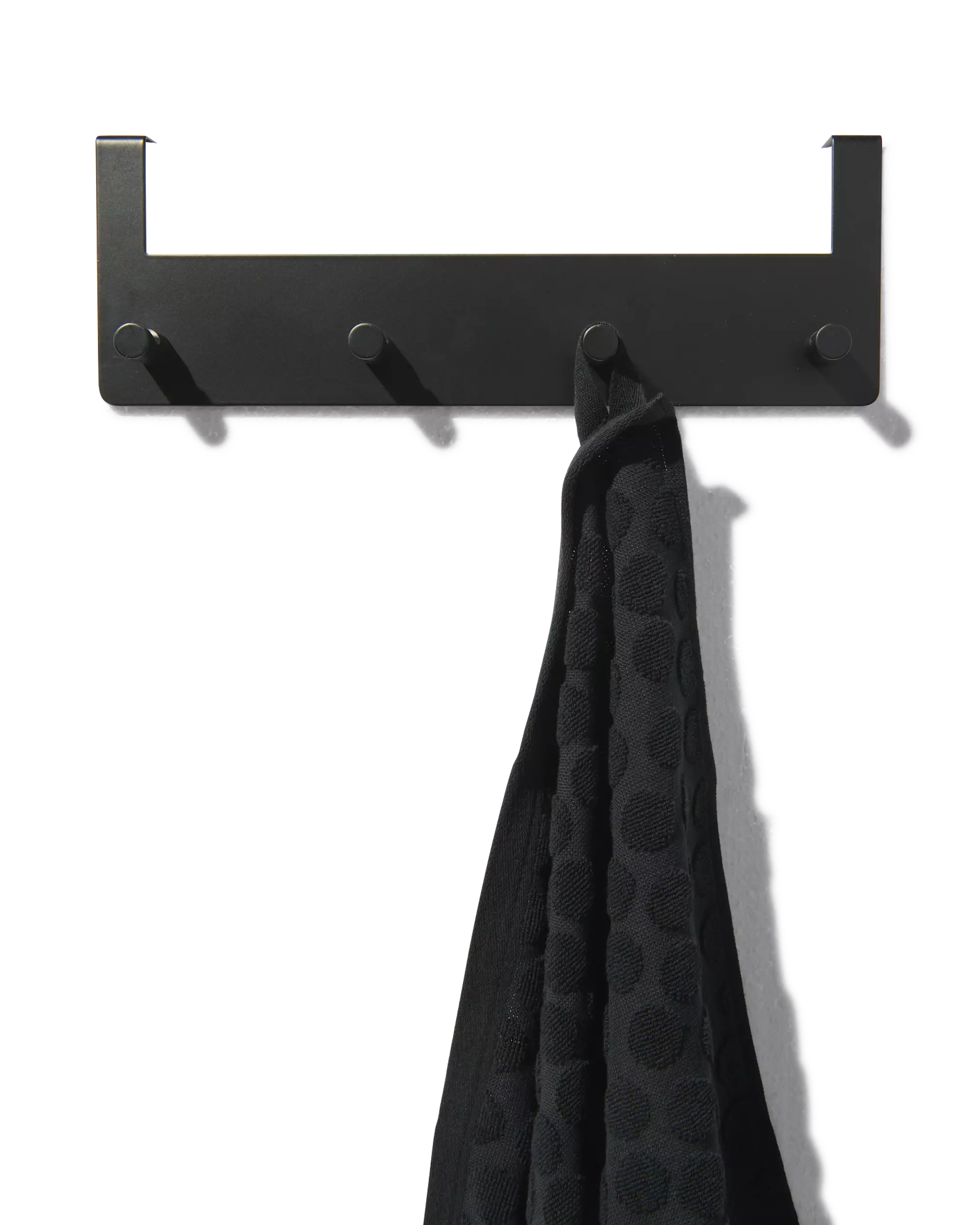 deurhaak 32cm rvs zwart