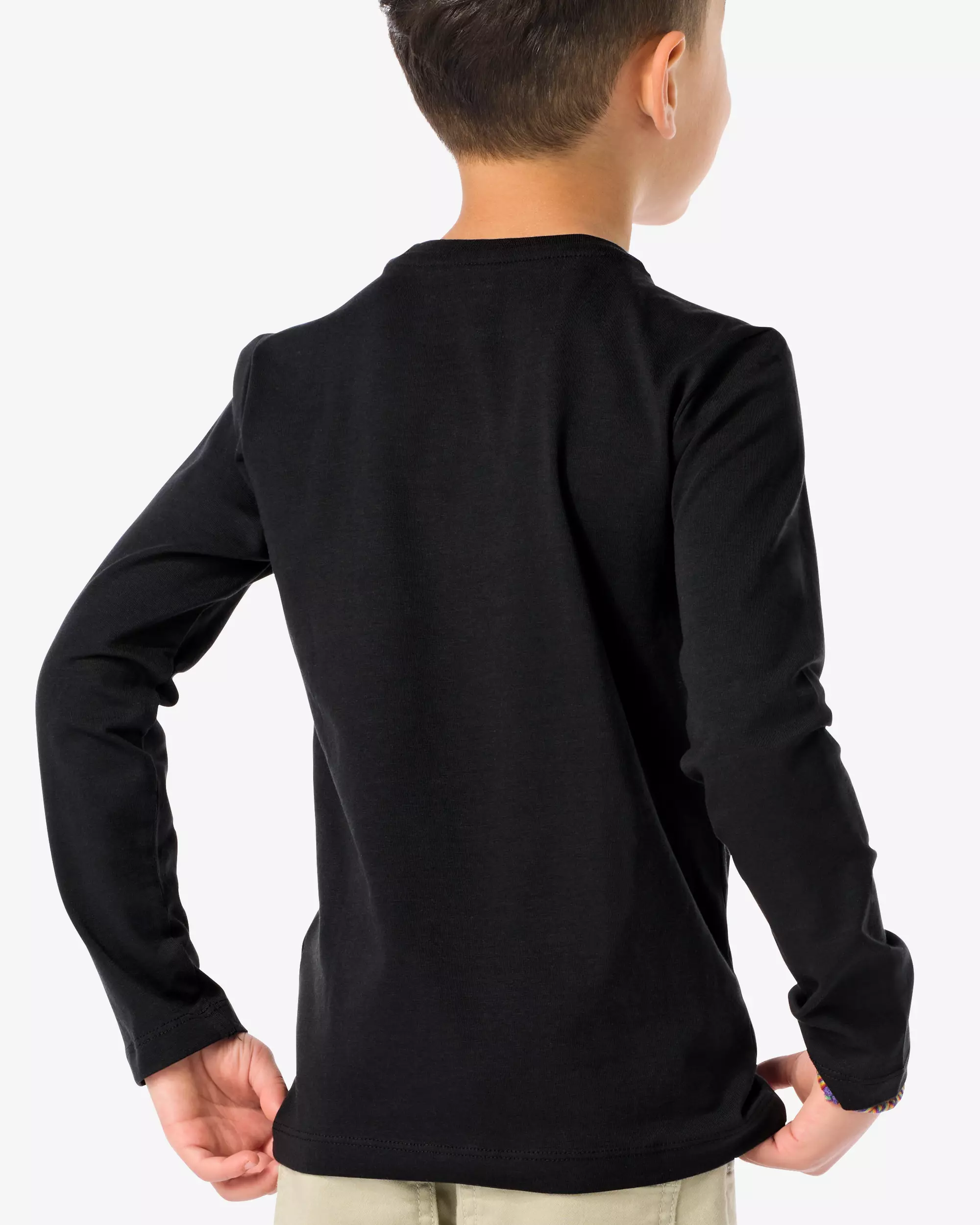 kinder basis t-shirts stretch katoen - 2 stuks
