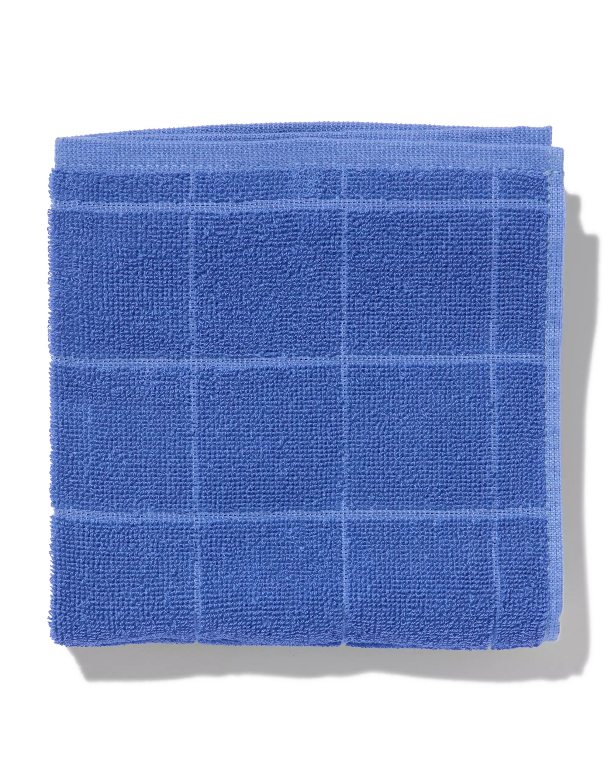 essuie-mains 50x50 coton bleu