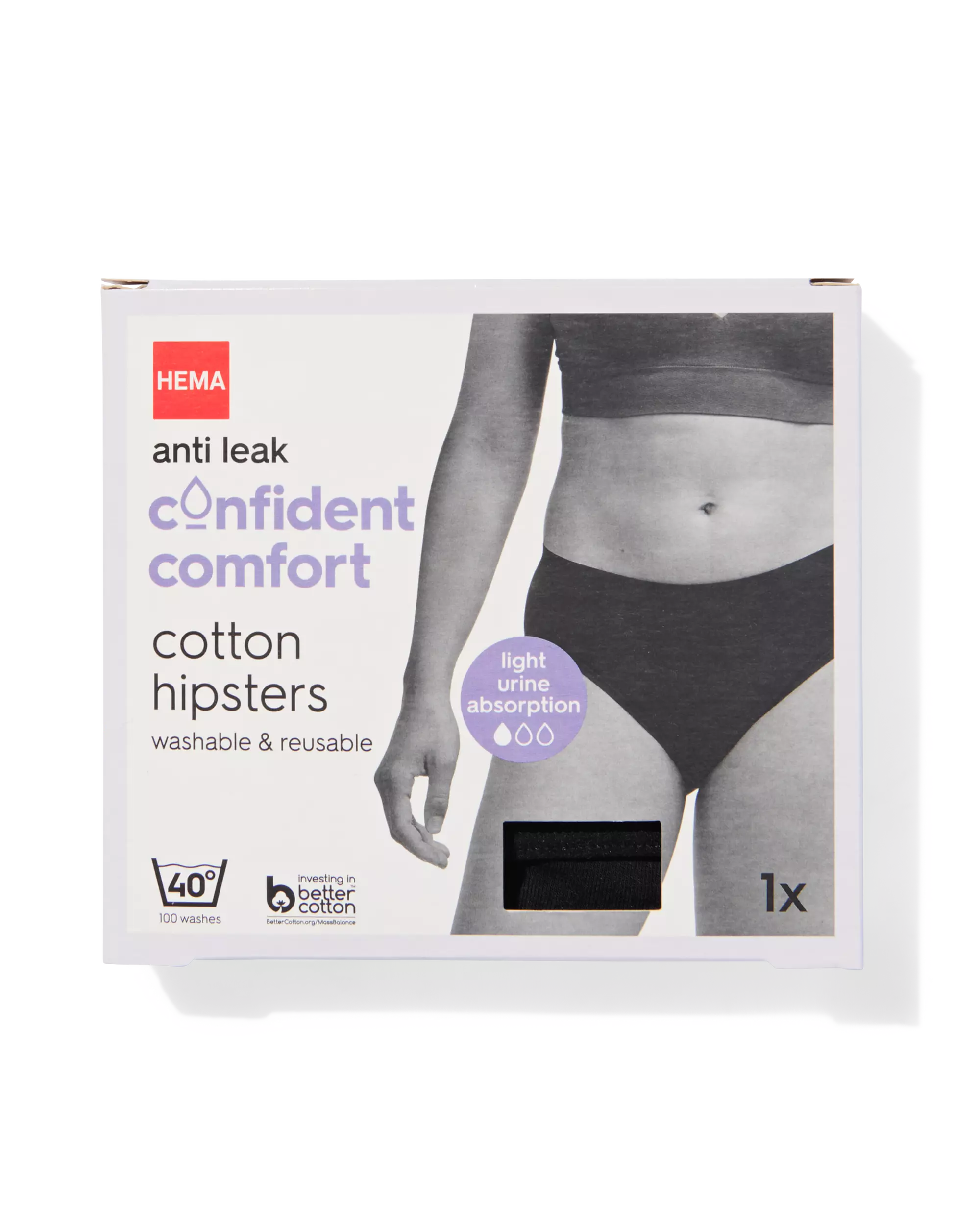 hipster étanche coton pour fuites urinaires légères