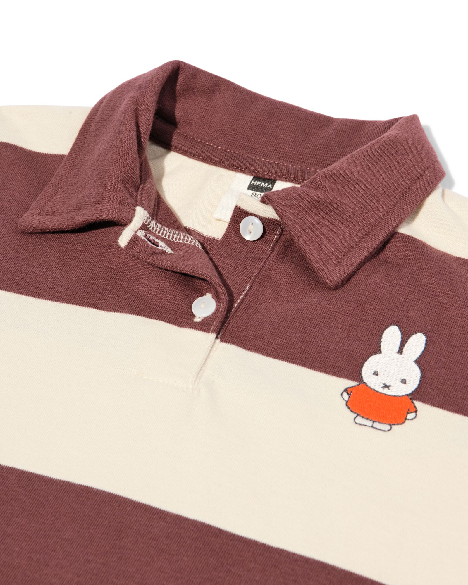 t-shirt b&eacute;b&eacute; Miffy jersey rayures marron marron - 33101580BROWN - HEMA