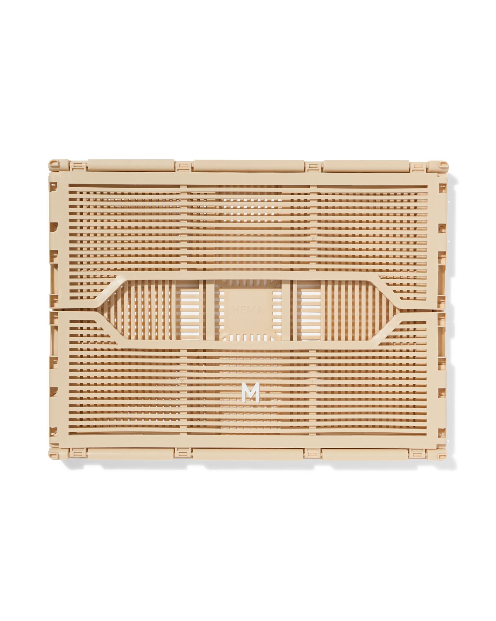 caisse pliable &agrave; lettres recycl&eacute;e M beige beige M  30 x 40 x 17 - 39800027 - HEMA