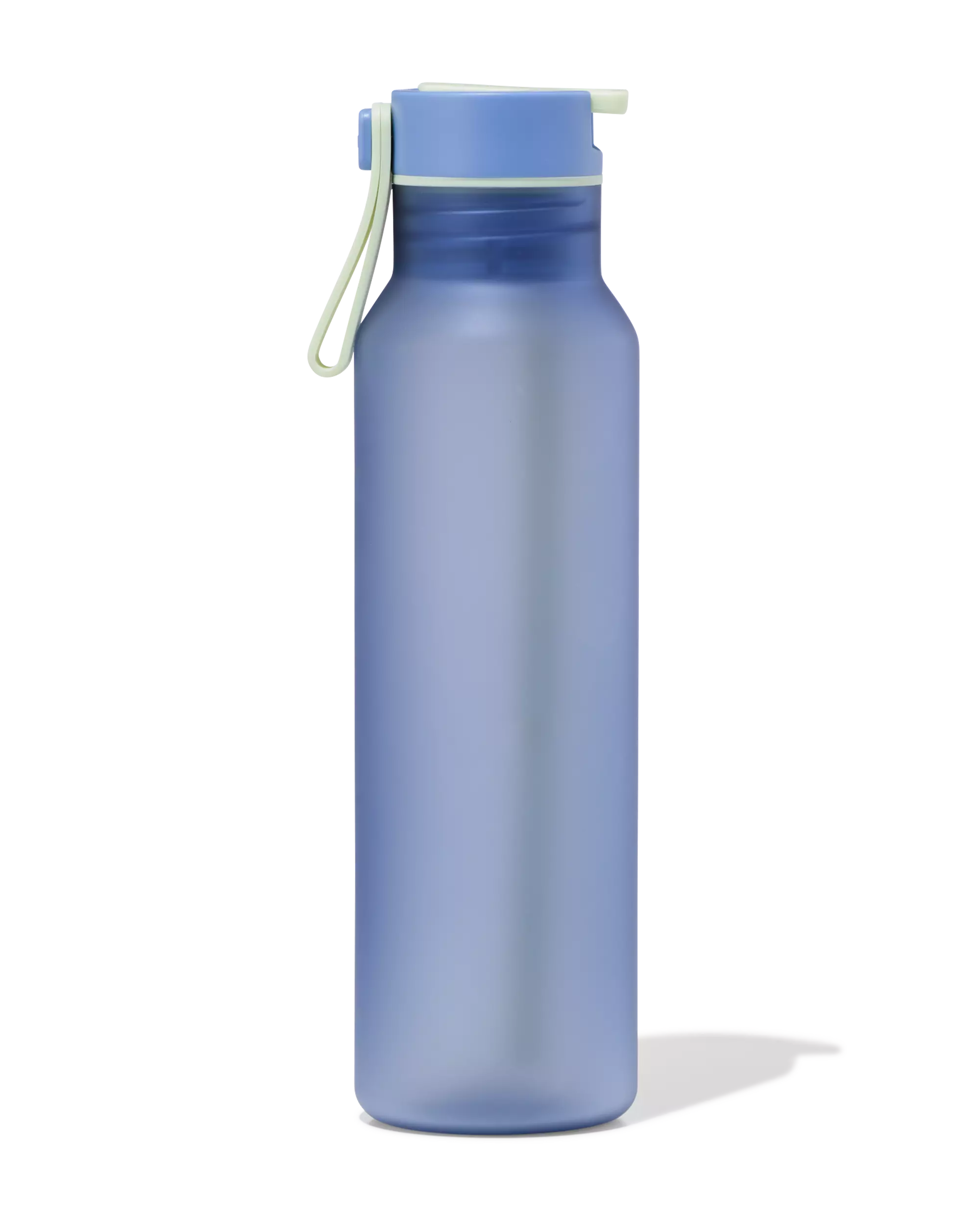 gourde avec paille 600 ml bleue