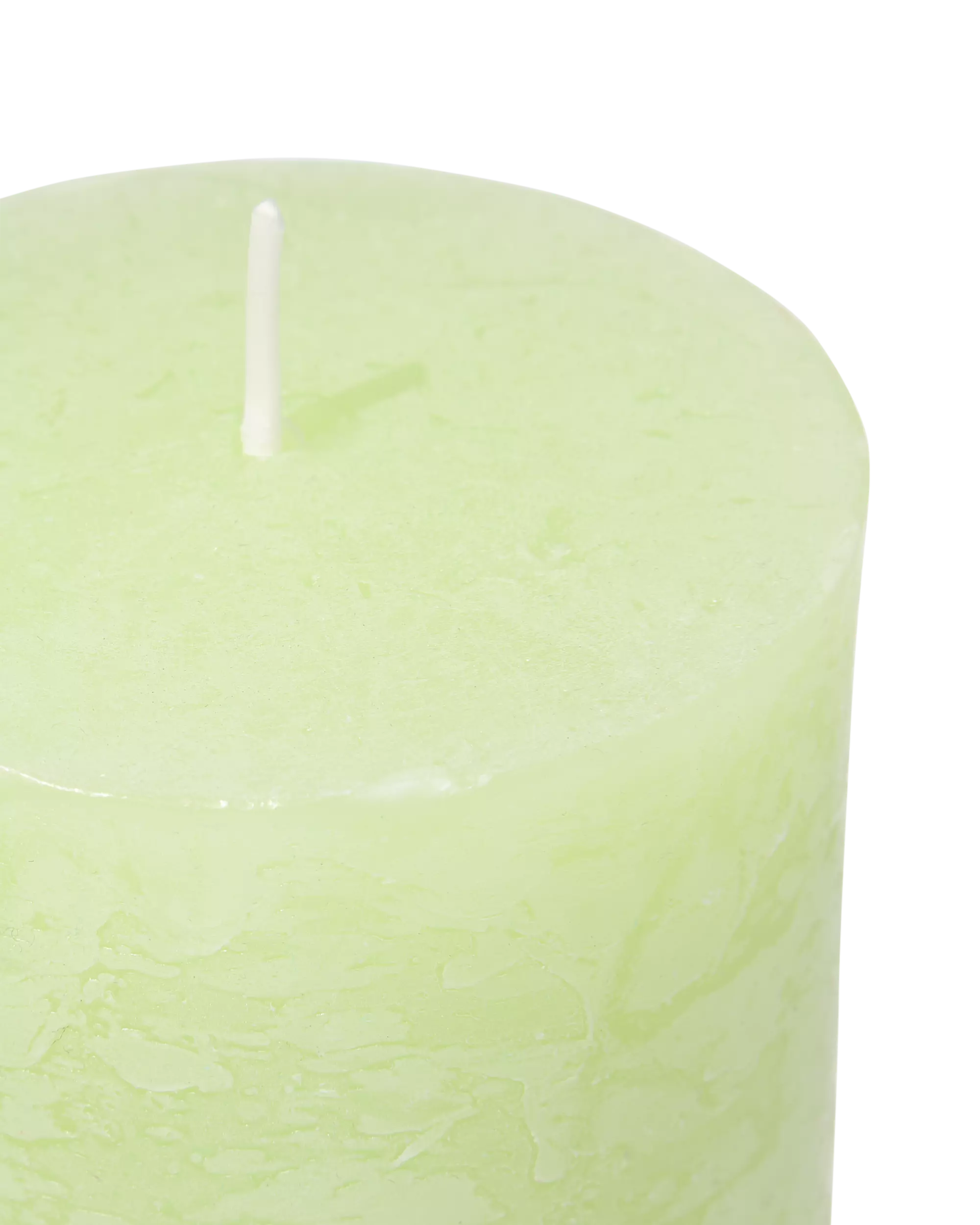 bougie rustique Ø 7x19 vert clair