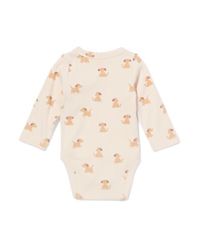 baby meegroei body rib honden grijs grijs - 33457320GREY - HEMA