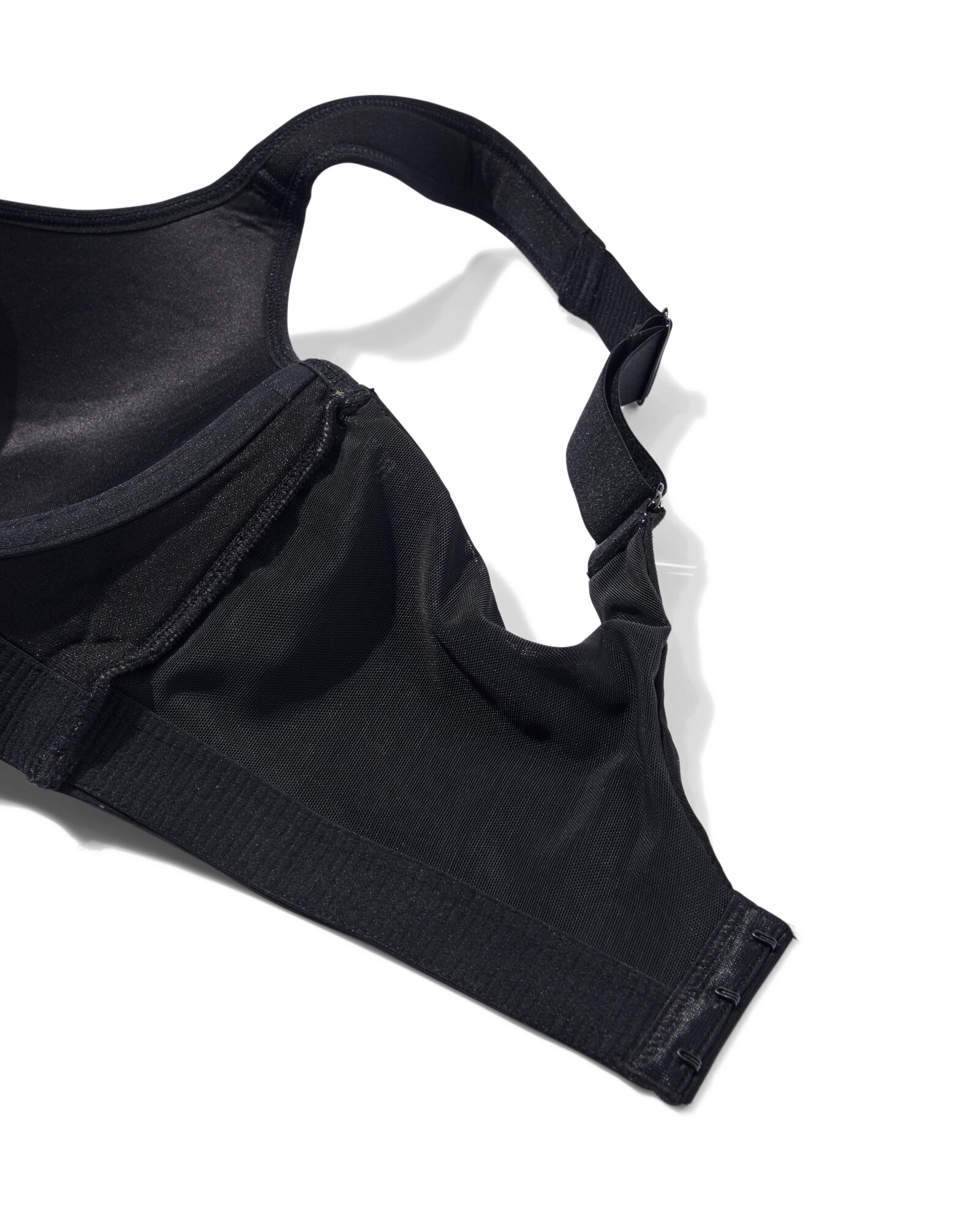 voorgevormde sportbh heavy support met beugel zwart zwart - 21700264BLACK - HEMA