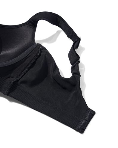 voorgevormde sportbh heavy support met beugel zwart zwart - 21700264BLACK - HEMA