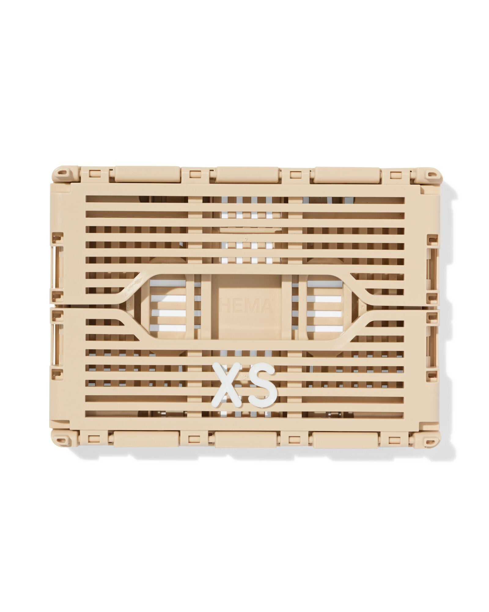 caisse pliable &agrave; lettres recycl&eacute;e XS beige beige XS  13 x 18 x 8 - 39800025 - HEMA