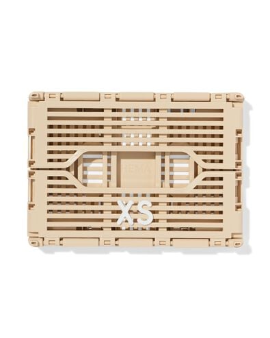 caisse pliable &agrave; lettres recycl&eacute;e XS beige beige XS  13 x 18 x 8 - 39800025 - HEMA