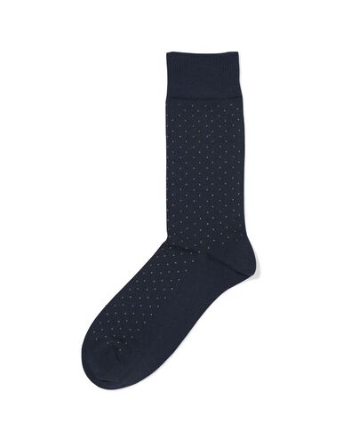 herensokken stippen donkerblauw donkerblauw - 4151070DARKBLUE - HEMA
