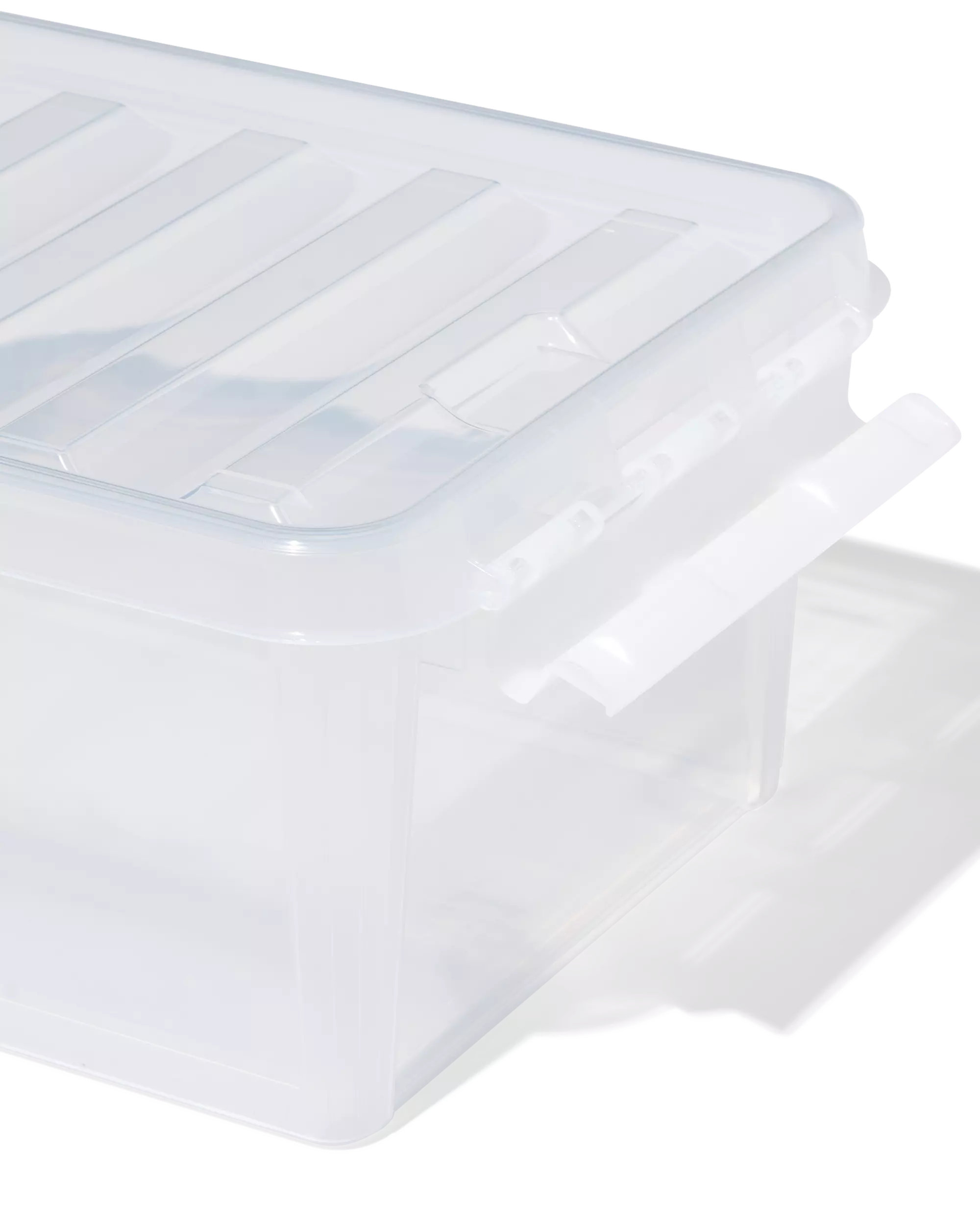 boîte de rangement 8 L Brussels transparente 34 x 25 x 16 cm