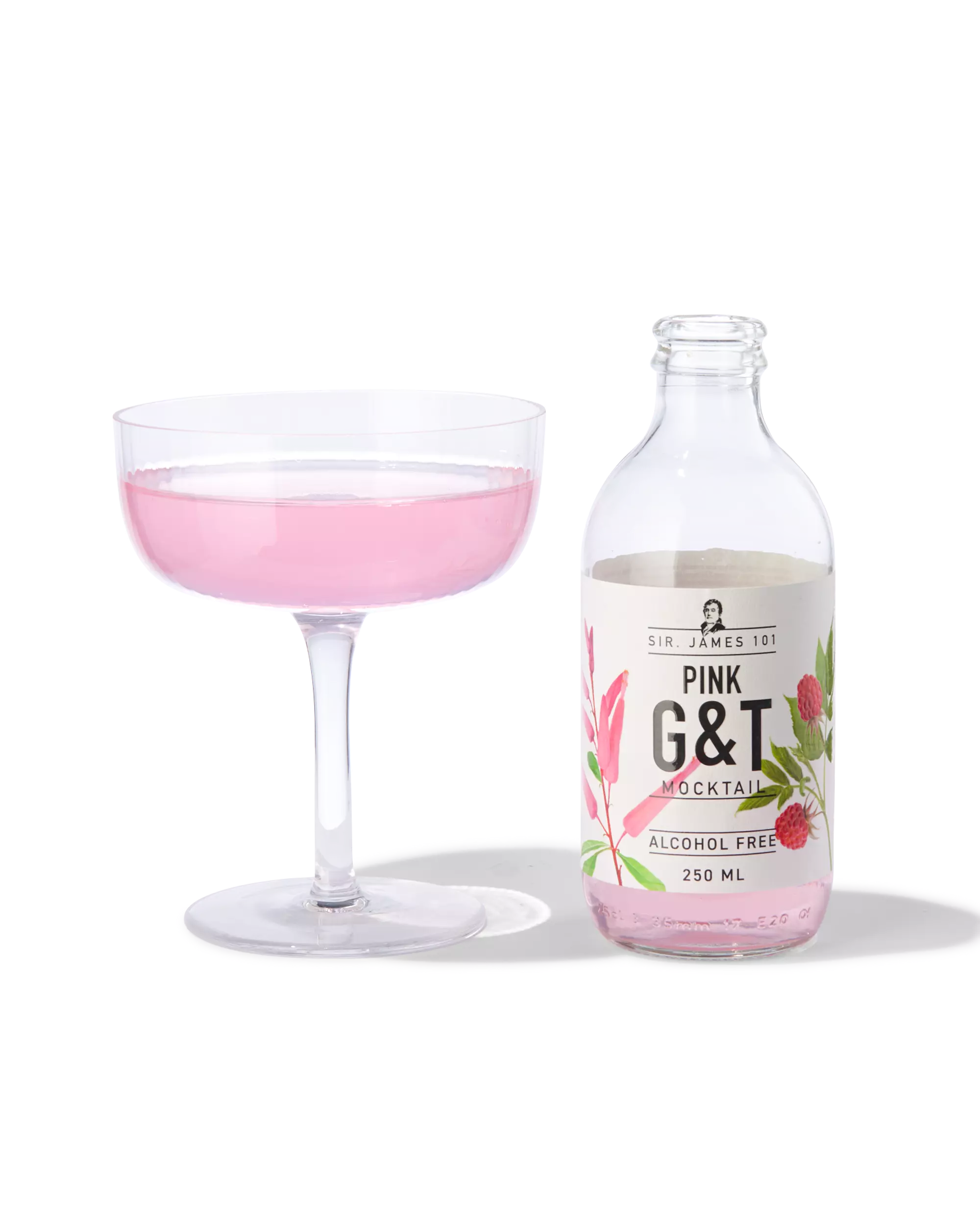 alcoholvrije pink G&T 250ml