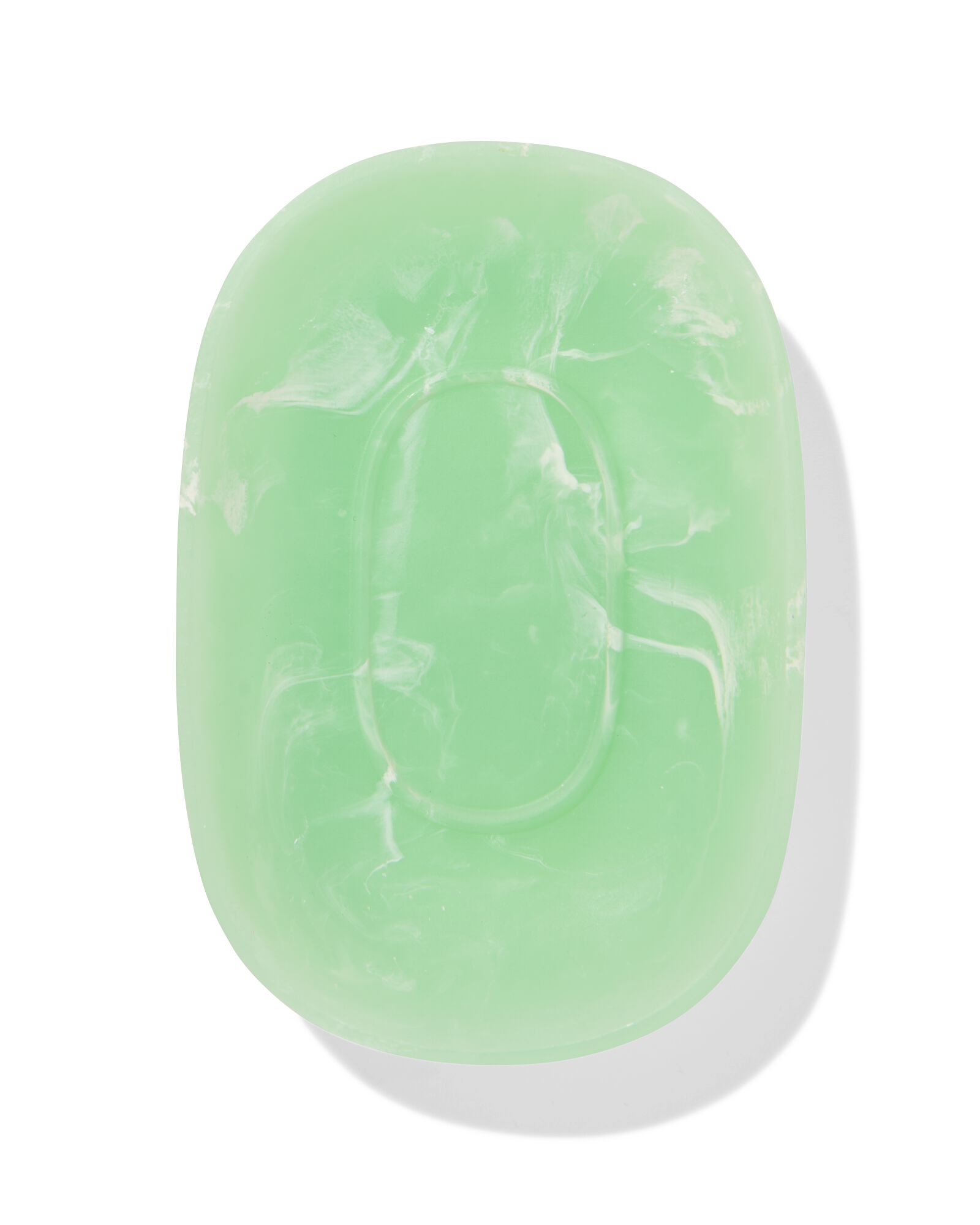 zeepbakje 9x13cm epoxy marmerlook groen - 80300174 - HEMA