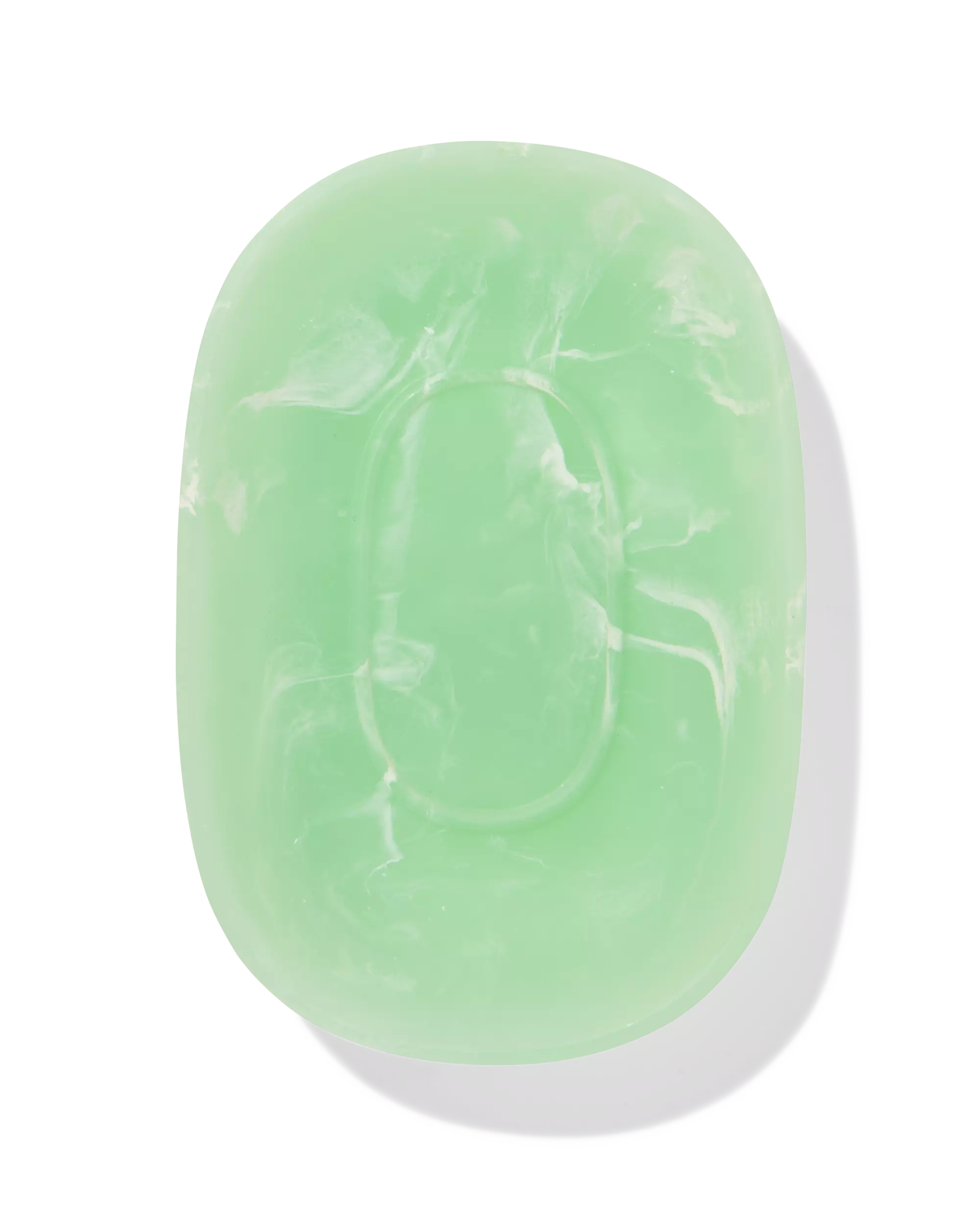 porte-savon 9x13 cm époxy aspect marbre vert