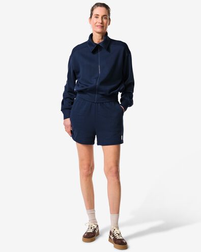 short molleton femme bleu fonc&eacute; - 36000428DARKBLUE - HEMA