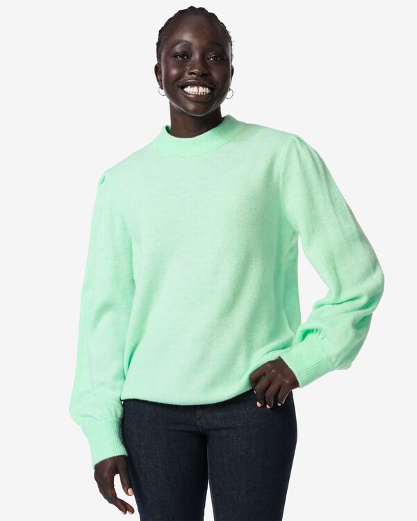 damestrui Lana fijngebreid mintgroen mintgroen - 36214450MINTGREEN - HEMA