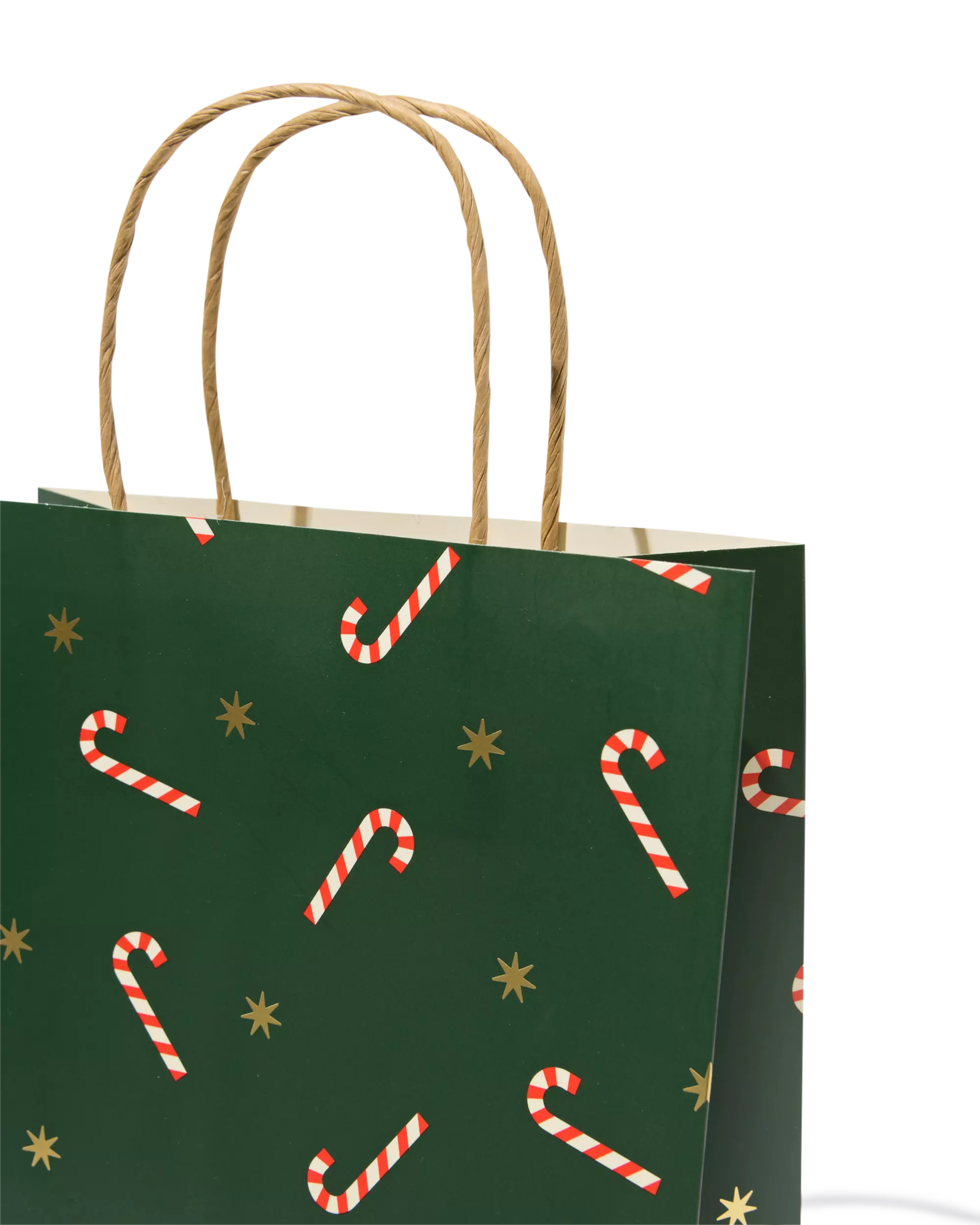sac cadeau M 29,5x18cm canne de Noël