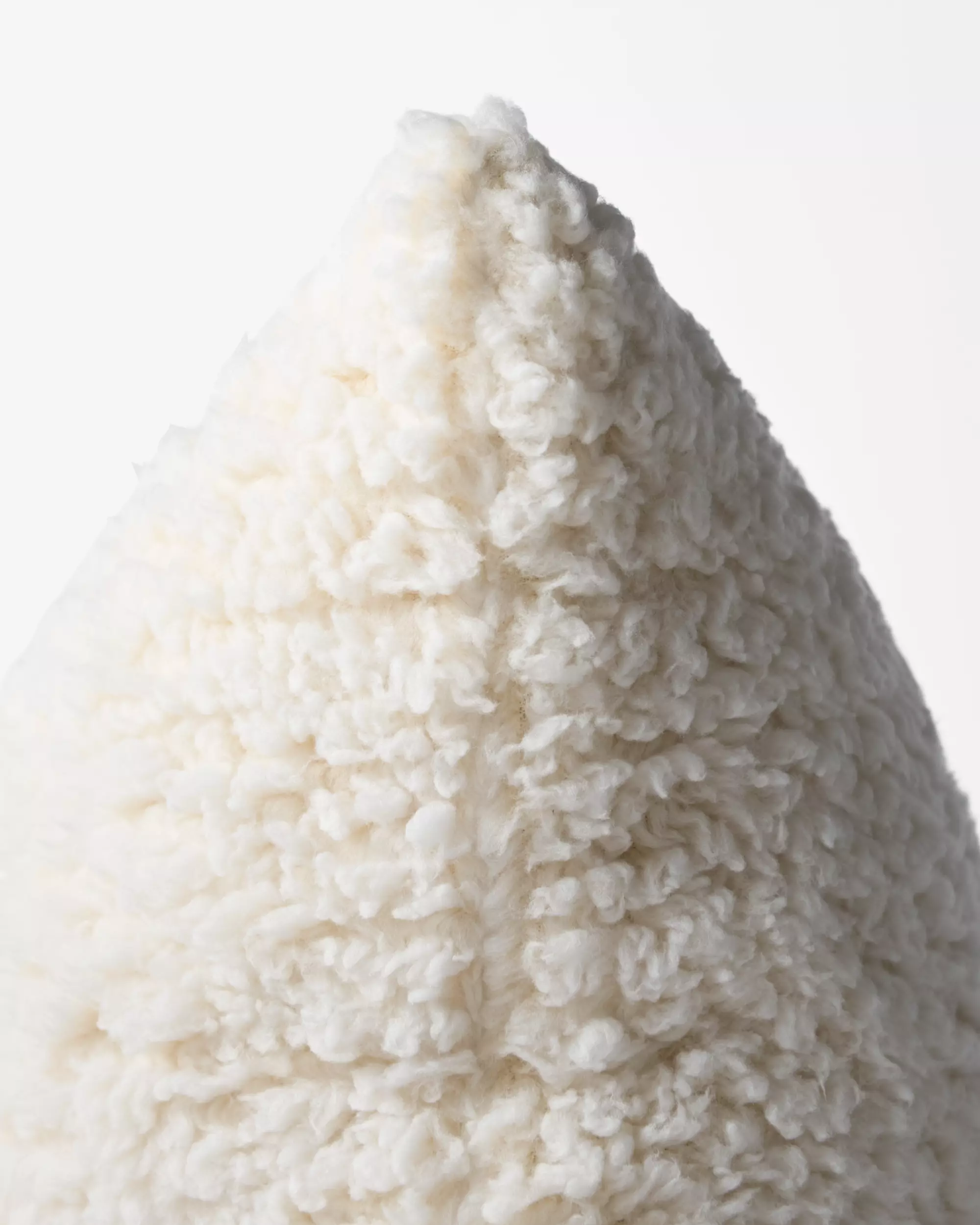 Kissenbezug, 40 × 40 cm, Teddy-Stoff, weiß