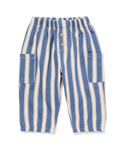 Baby-Sweathose, gestreift blau - 33166670BLUE - HEMA