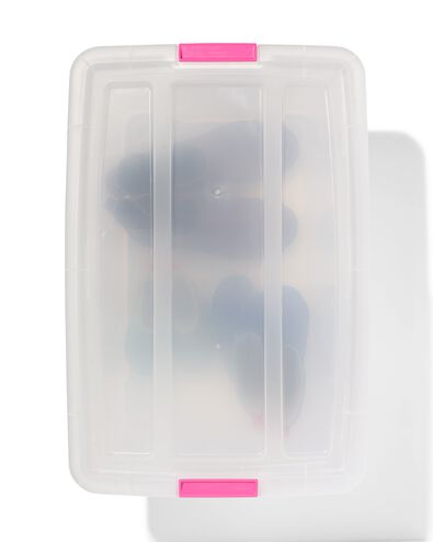 bo&icirc;te de rangement 45L Tokyo transparent 58x39.5x30 recycl&eacute;e 58 x 39.5 x 30 Tokyo - 39810409 - HEMA