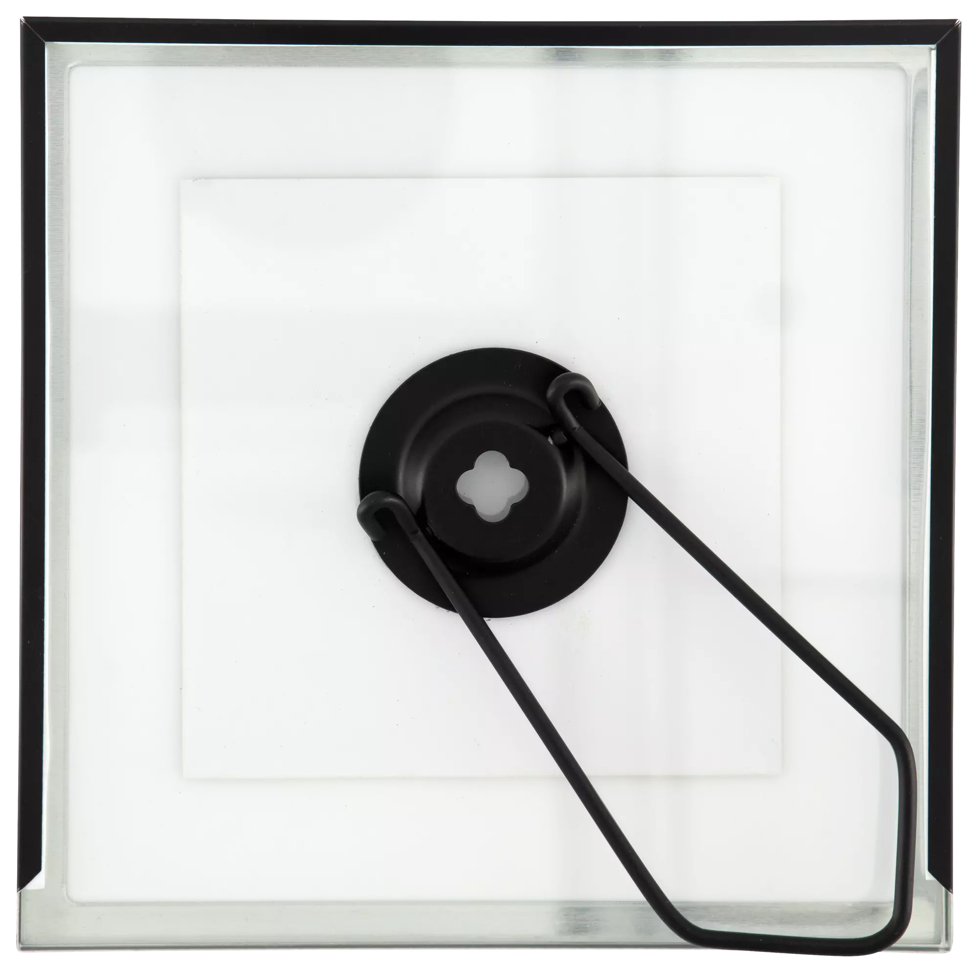 fotokader 15x15cm zwart metaal floating